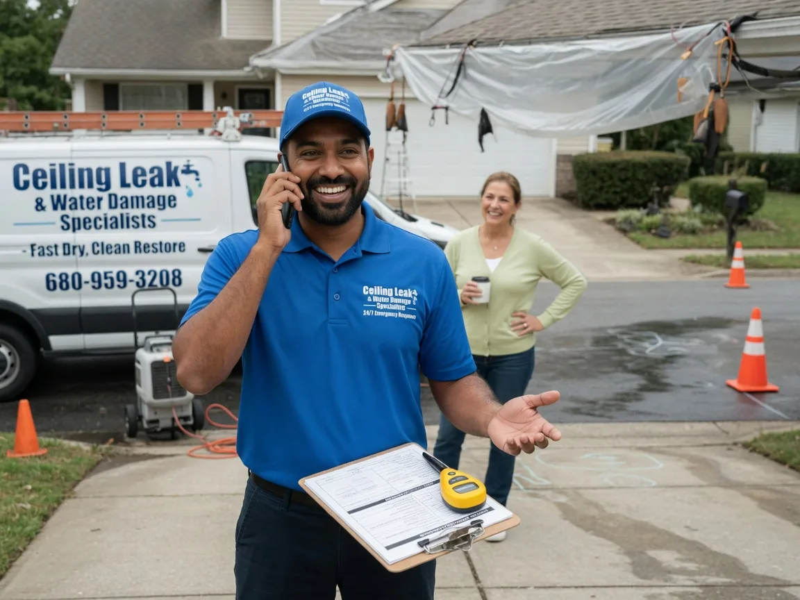 Ceiling Leak Cleanup South Point, OH FAQs